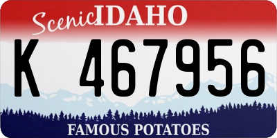 ID license plate K467956