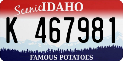 ID license plate K467981