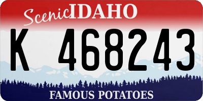 ID license plate K468243