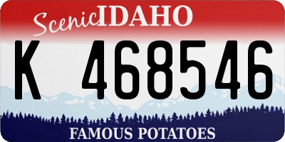 ID license plate K468546