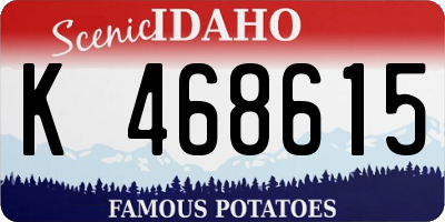 ID license plate K468615