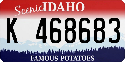 ID license plate K468683