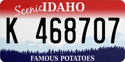 ID license plate K468707