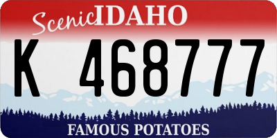 ID license plate K468777