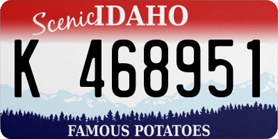 ID license plate K468951