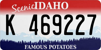 ID license plate K469227