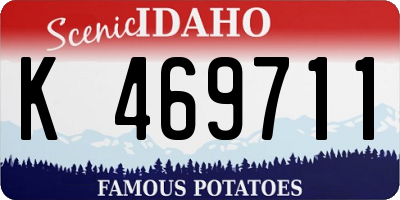 ID license plate K469711