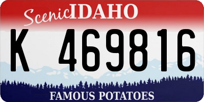 ID license plate K469816