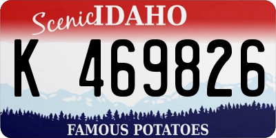 ID license plate K469826
