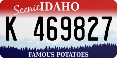 ID license plate K469827