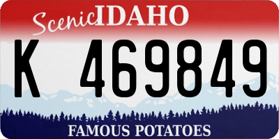 ID license plate K469849