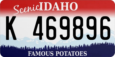ID license plate K469896