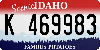 ID license plate K469983