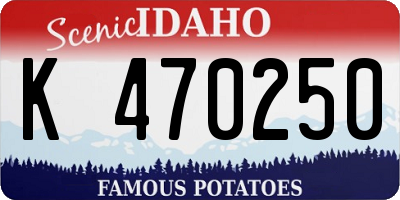 ID license plate K470250