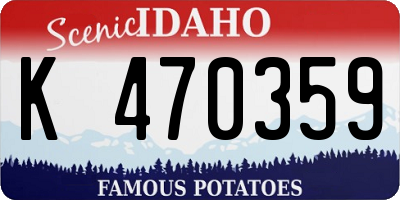 ID license plate K470359