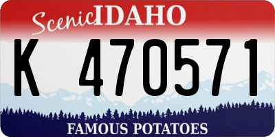 ID license plate K470571