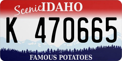 ID license plate K470665