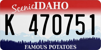 ID license plate K470751