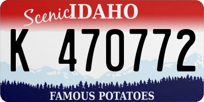 ID license plate K470772