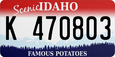 ID license plate K470803