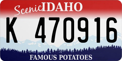 ID license plate K470916