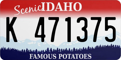 ID license plate K471375