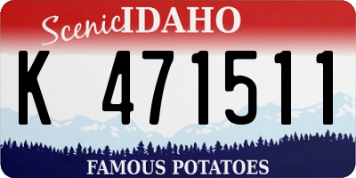 ID license plate K471511