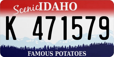 ID license plate K471579
