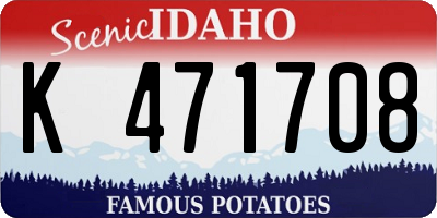 ID license plate K471708