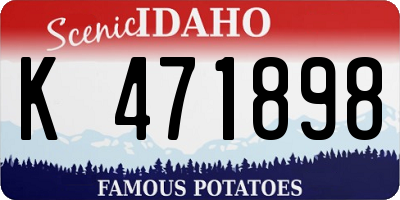 ID license plate K471898