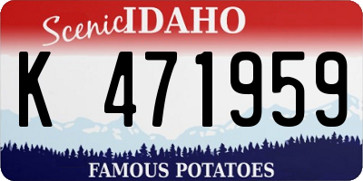 ID license plate K471959