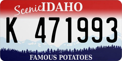 ID license plate K471993
