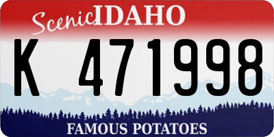 ID license plate K471998