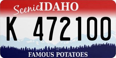 ID license plate K472100
