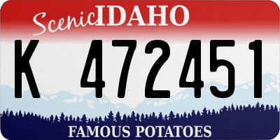 ID license plate K472451