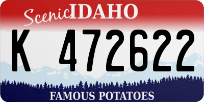 ID license plate K472622