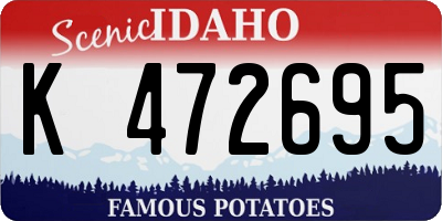 ID license plate K472695