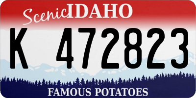 ID license plate K472823