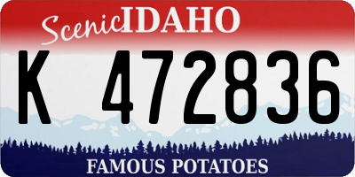 ID license plate K472836