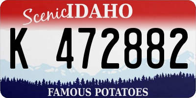 ID license plate K472882