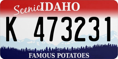 ID license plate K473231