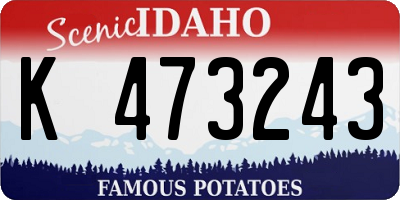 ID license plate K473243