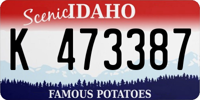 ID license plate K473387
