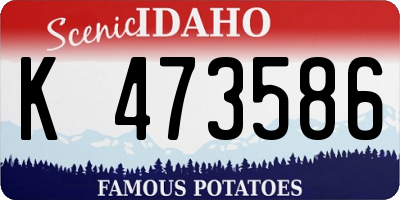 ID license plate K473586