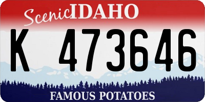 ID license plate K473646