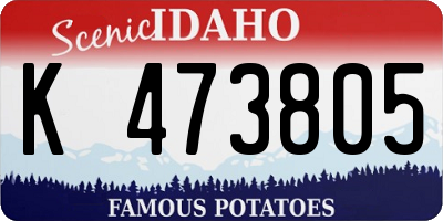ID license plate K473805