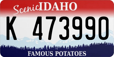 ID license plate K473990
