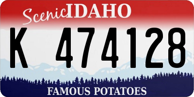 ID license plate K474128