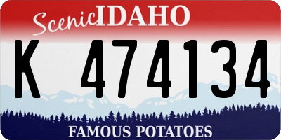 ID license plate K474134
