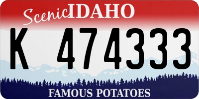 ID license plate K474333